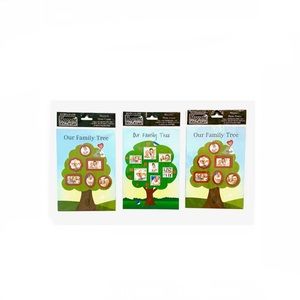 " Our Family Tree " Magnetic Photo Frame Refrigerator Fridge Magnet 3 Included